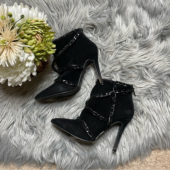 Scene weaver black chain pointy booties - Picture 5 of 11